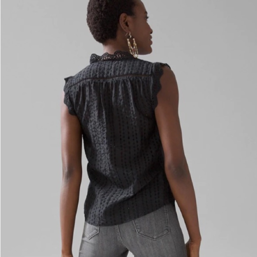 NEW WHBM Eyelet Blouse XXS - Picture 2 of 13